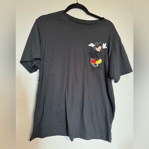 Disney Mickey Mouse Embroidered Stepping Out Of Pocket mens large